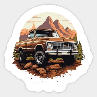 C10 Offroad in the mountains Sticker